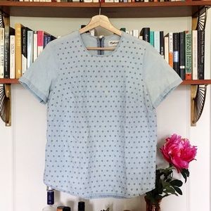 Madewell Eyelet Chambray Shirt / Sz. M